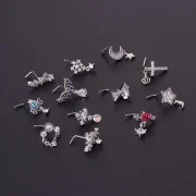Nose Rings & Studs Fashion Geometric 316L Stainless Steel Copper Plating