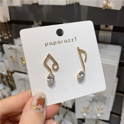 1 Pair Fashion Flower Butterfly Bow Knot Inlay Alloy Artificial Pearls Rhinestones Shell Earrings