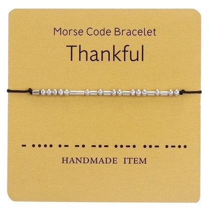 Minimalist Letter Copper Knitting Bracelets 1 Piece