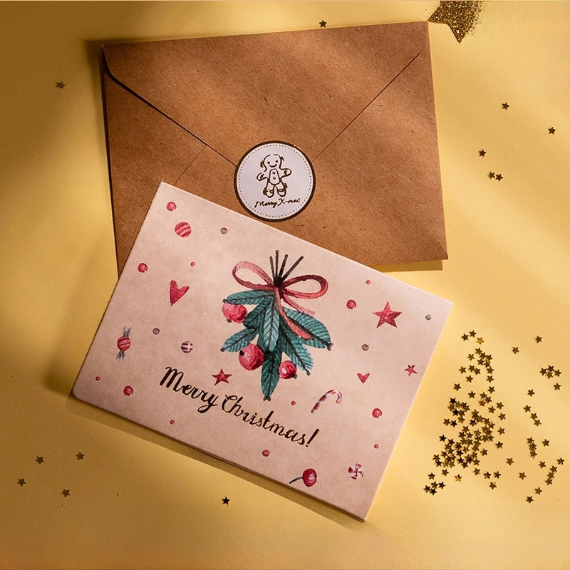 Christmas Artistic Snowman Christmas Card