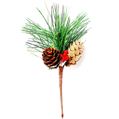 Factory Direct Supply Cross-border Berry Combination Mini Christmas PVC Material Simulation Pine Cone Christmas Decoration Spot