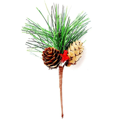 Factory Direct Supply Cross-border Berry Combination Mini Christmas PVC Material Simulation Pine Cone Christmas Decoration Spot