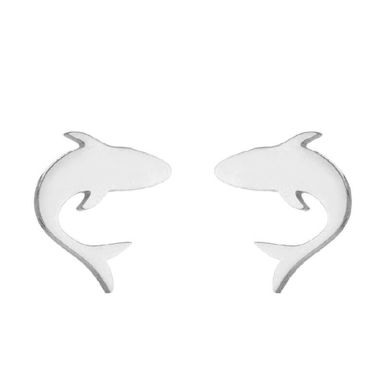 1 Pair Minimalist Animal Plating 304 Stainless Steel 18K Gold Plated Ear Studs