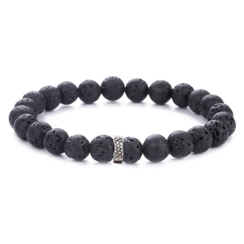 Casual Retro Round Beaded Tiger Eye Bracelets