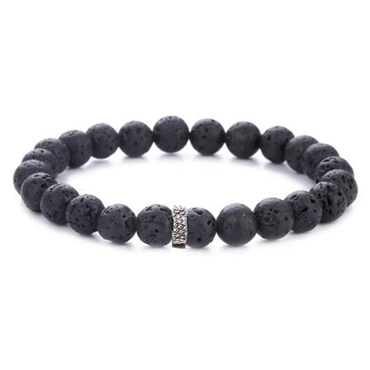 Casual Retro Round Beaded Tiger Eye Bracelets