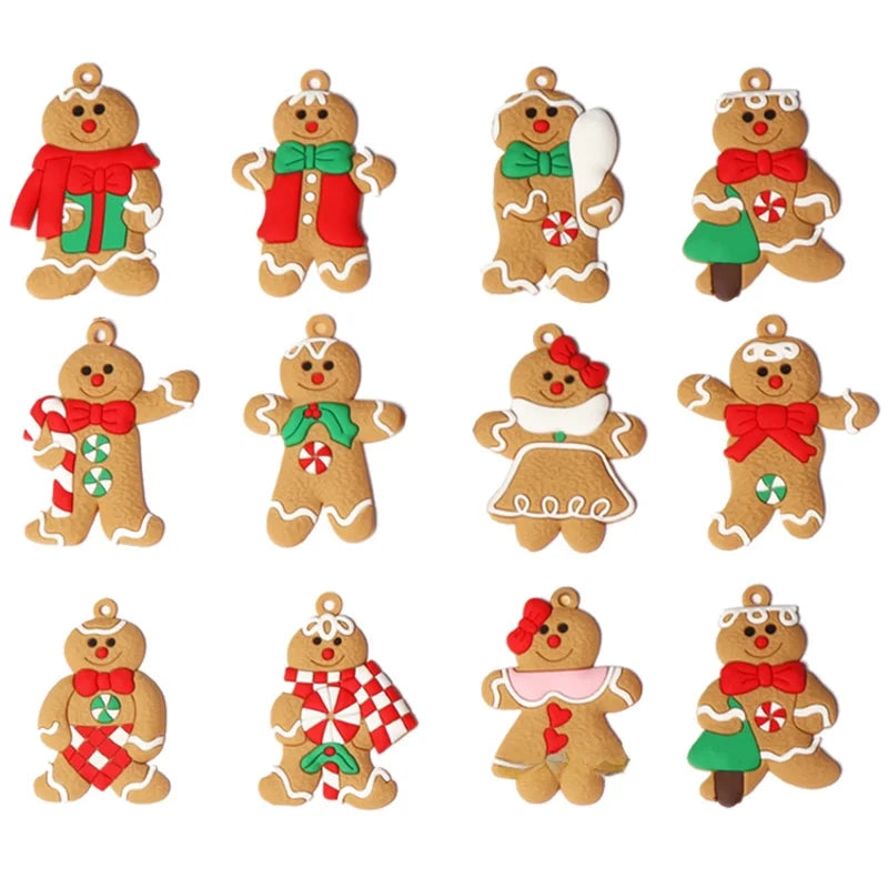 Cross-border Exclusive For New Gingerbread Man Pendant Christmas Tree Ornaments Pvc Source Manufacturers Christmas Ornaments
