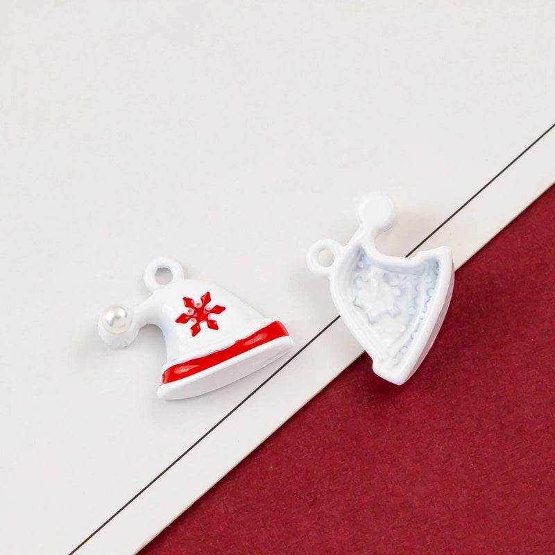 10 PCS/Package Alloy Bow Knot Bell Snowflake Pendant Jewelry Accessories