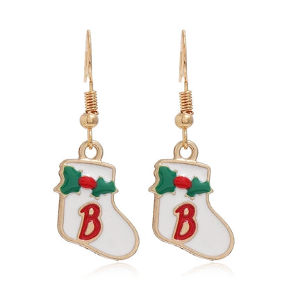 Fashion Christmas Tree Santa Claus Alloy Plating Women's Drop Earrings 1 Pair