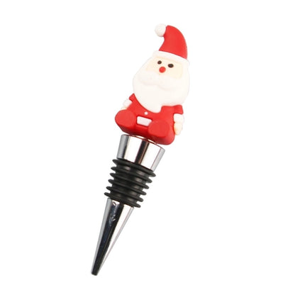 Christmas Cute Cartoon PVC Aluminium Alloy Wine Stopper 1 Piece
