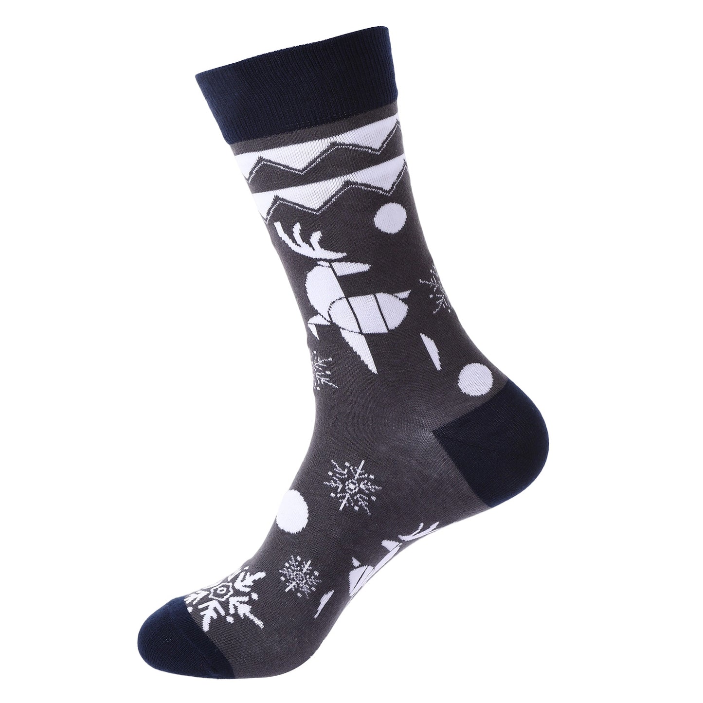 10 Pairs Haichin Christmas Mid-calf Socks For Men Trendy Brand Christmas Socks For Women Santa Claus Trendy Socks