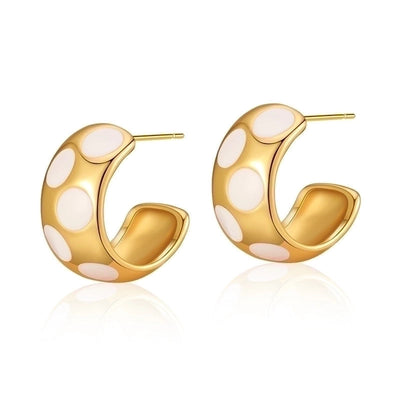 1 Pair Retro Sweet Triangle Devil\'s Eye Heart Shape Enamel Plating Inlay Copper Zircon 18k Gold Plated Ear Studs