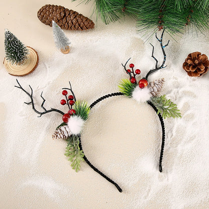 Christmas Fashion Women'S Antlers Plastic Hair Band