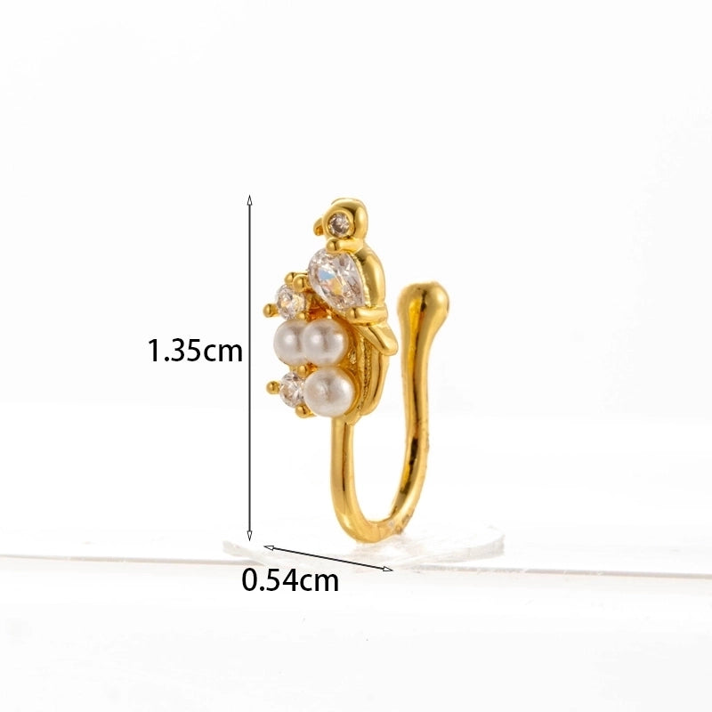 Nose Rings & Studs Fashion Geometric Copper Plating