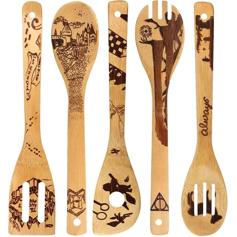 Minimalist Animal Letter Bamboo Shovel Kit 5 Pieces Set