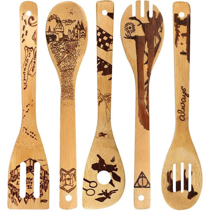 Minimalist Animal Letter Bamboo Shovel Kit 5 Pieces Set