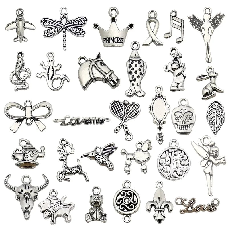 1 Piece Alloy Heart Shape Life Tree Bow Knot Jewelry Accessories Pendant