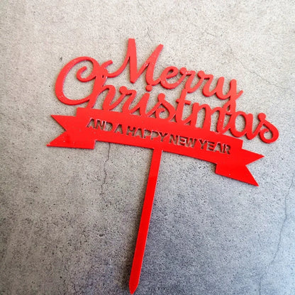 Christmas Letter Arylic Party Cake Decorating Supplies