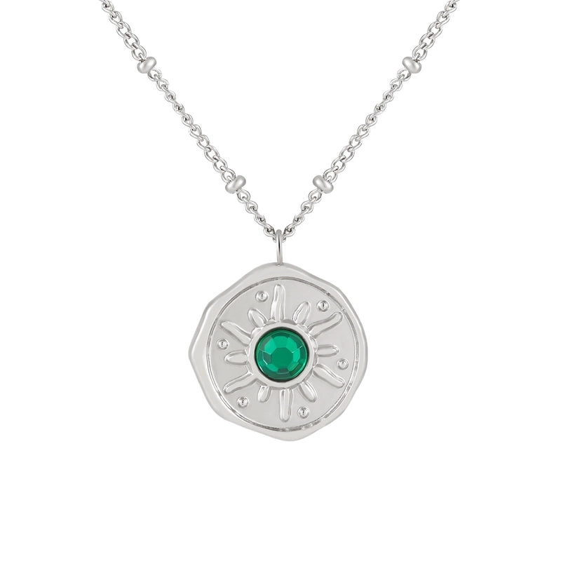 Elegant Sun Titanium Steel Pendant Necklace