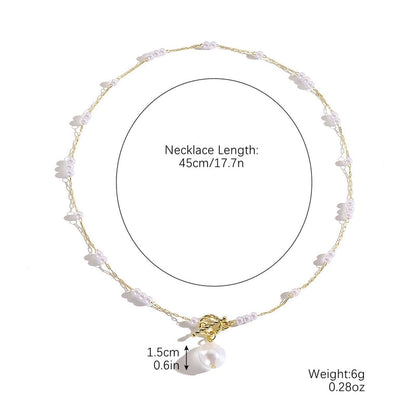 2 Pieces Elegant Lady Modern Style Letter Water Droplets Butterfly Artificial Pearl Alloy Copper Pendant Necklace