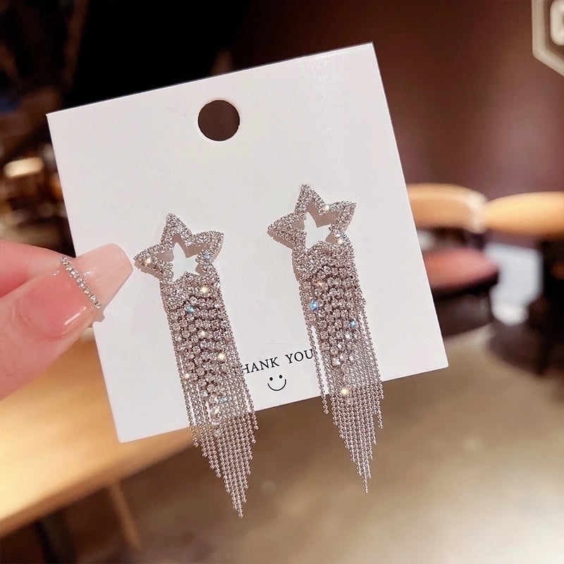 Fashion Flower Butterfly Bow Knot Copper Inlay Artificial Pearls Zircon Drop Earrings 1 Pair