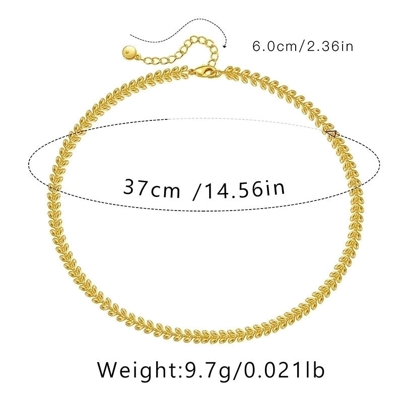 Ig Style Minimalist Solid Color Copper Plating Chain 18k Gold Plated Necklace