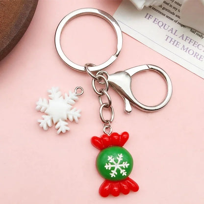 1 Piece 15 * 22mm 15 * 26mm 17 * 22mm Resin Christmas Tree Santa Claus Christmas Socks Pendant Jewelry Accessories