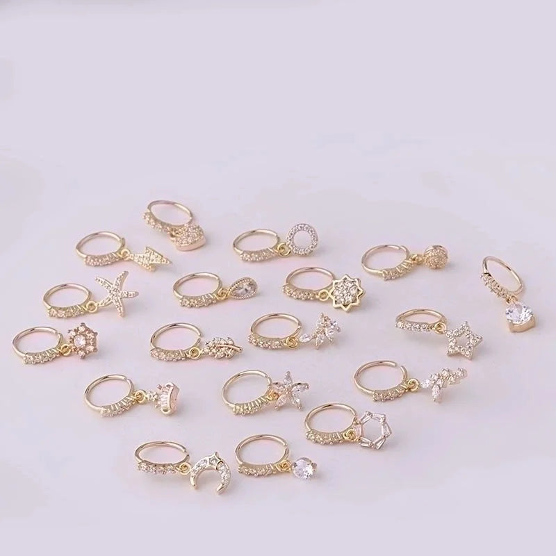 Nose Rings & Studs Fashion Geometric Copper Plating