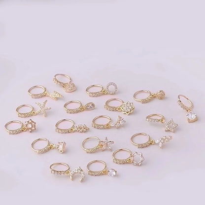 Nose Rings & Studs Fashion Geometric Copper Plating