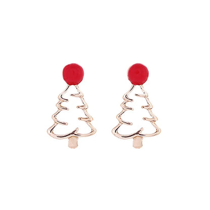 Christmas Cute Minimalist Christmas Tree Santa Claus Snowman Alloy Party Festival