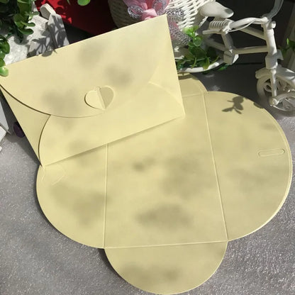 15.5*10.5cm Large Love Buckle Pearlescent Envelope High-grade Thick Postcard Storage Envelope