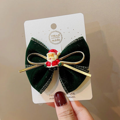 Christmas Cute Bow Knot Elk Cloth Party Party Accessories
