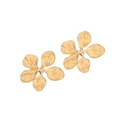 1 Pair Elegant Minimalist Sunflower Flower Plating 304 Stainless Steel 18K Gold Plated Ear Studs