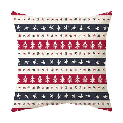 Classical Letter Short Plush Throw Pillow