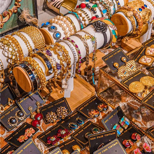 Mid-century Modern Stripe Geometric Alloy Diamond Inlay Earrings