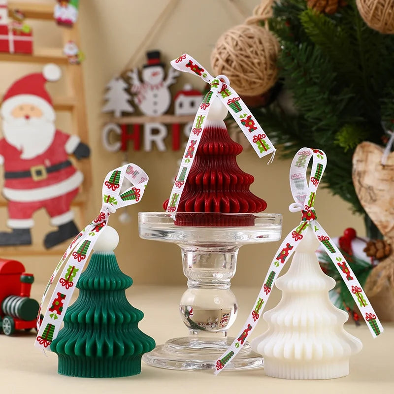 Elegant Romantic Christmas Tree Silica Gel Scented Candle