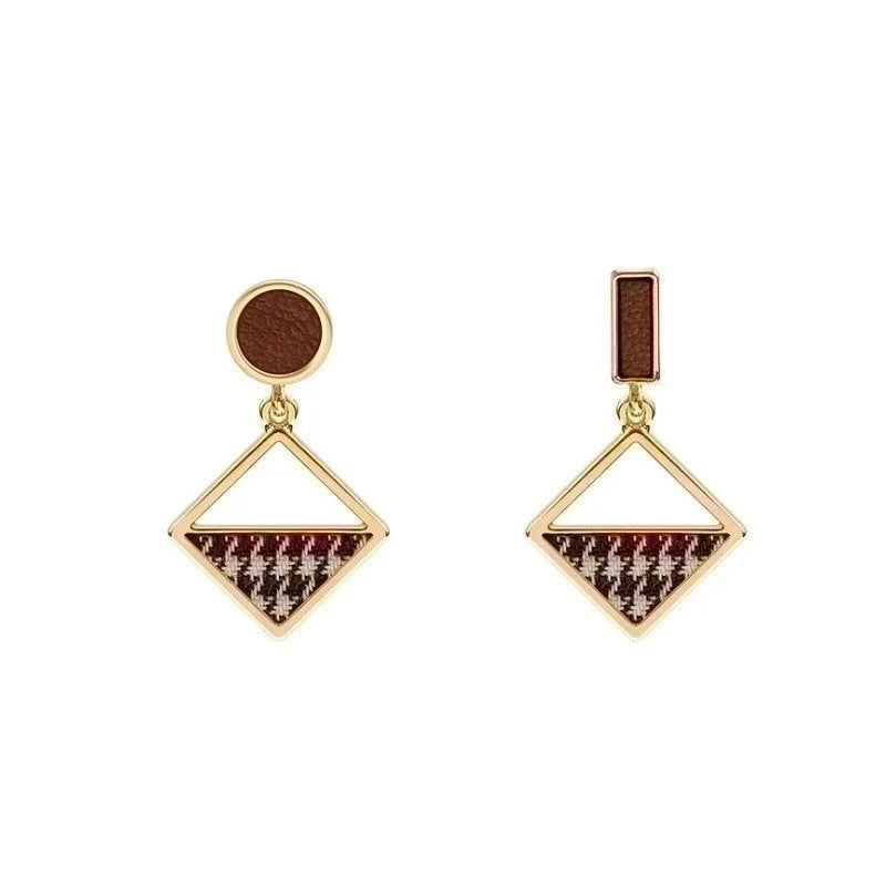 Lady Geometric Alloy Plating Artificial Pearls Women\'s Earrings 1 Pair