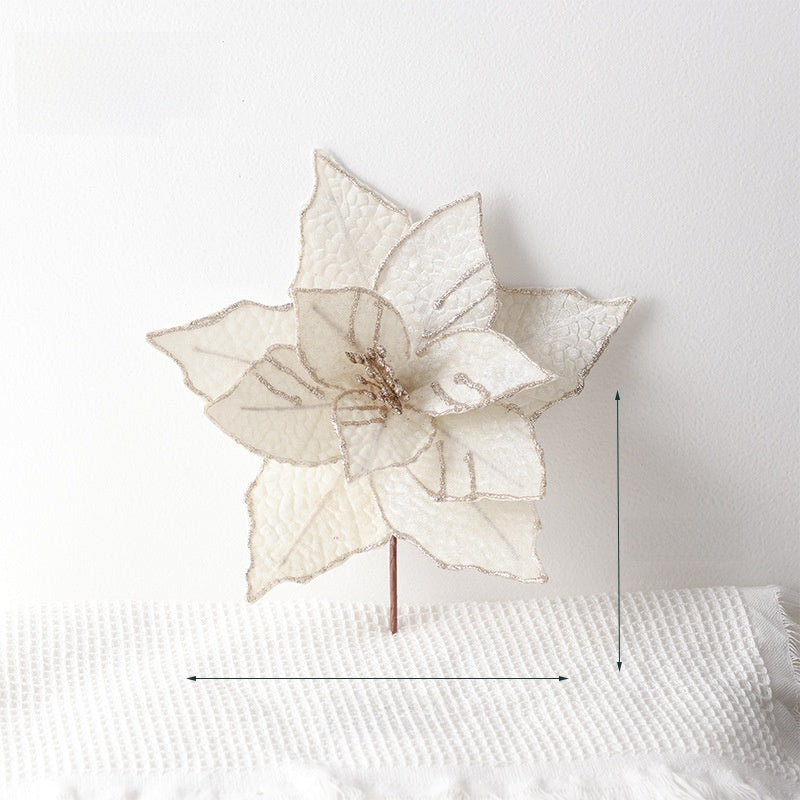 30cm Velvet Red Christmas Flower National Day Decoration Accessories Hanging Diy Vase Arrangement Props