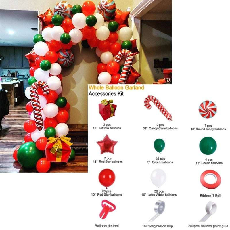 Christmas Casual Christmas Tree Star Emulsion Party Balloon Balloons