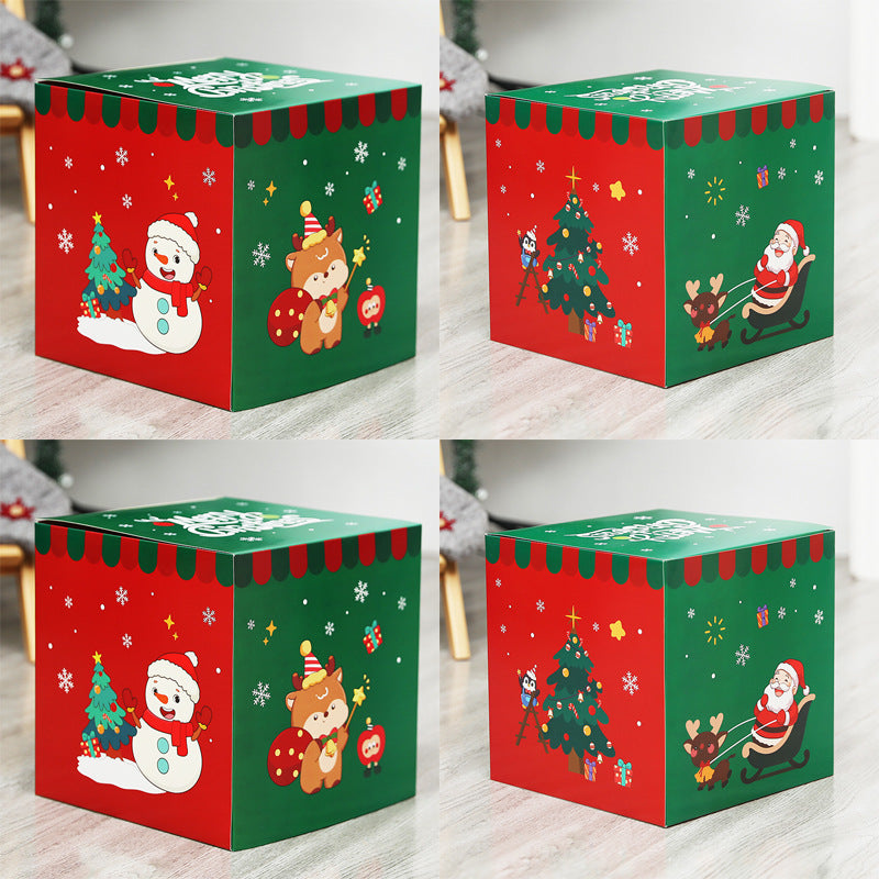 Christmas Party Decoration Large Medium Small Christmas Gift Box Christmas Tree Bottom Decoration Gift Box Gift Bag