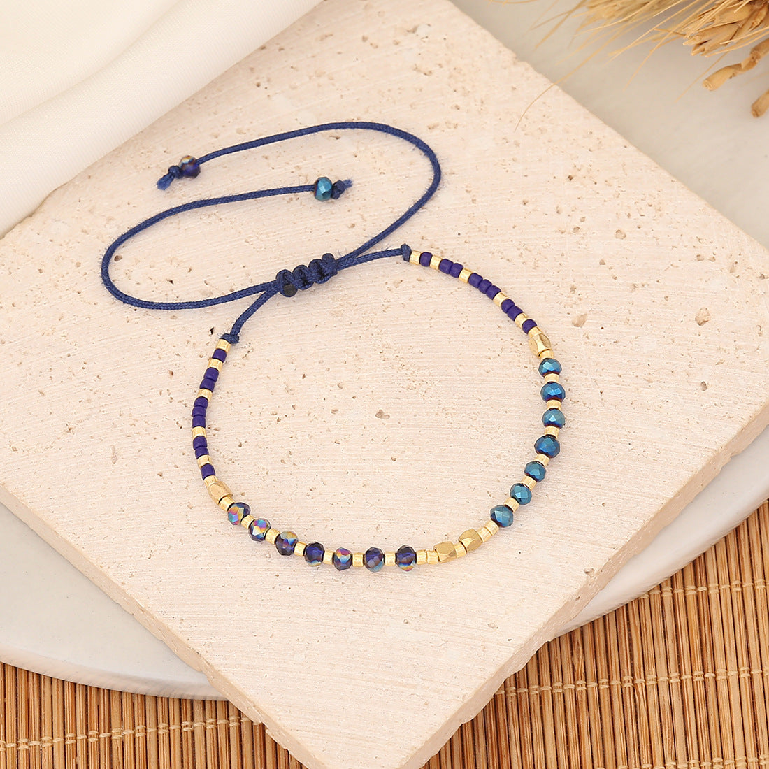 Women Artificial Crystal Knitting Bracelets
