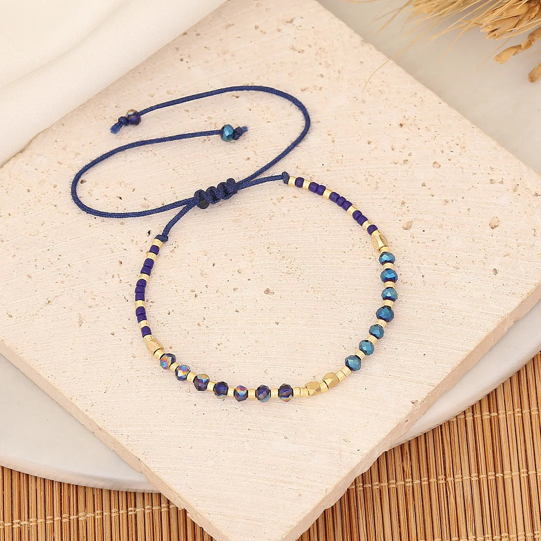Women Artificial Crystal Knitting Bracelets