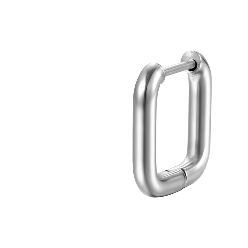 1 Piece Fashion Square Plating 201 Stainless Steel 18K Gold Plated Earrings