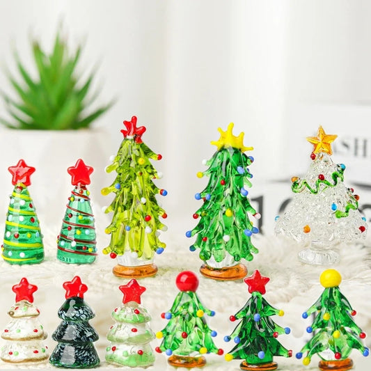 Christmas Minimalist Classic Style Christmas Tree Glass Indoor Festival