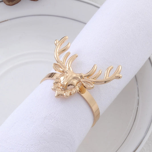 Christmas Casual Vacation Solid Color Alloy Home Daily Napkin Ring