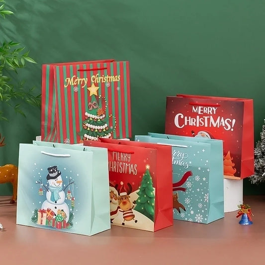 Christmas Cute Cartoon Paper Card Party Gift Bags