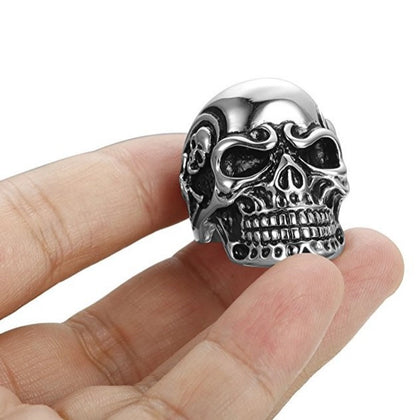Retro Skull Titanium Steel Halloween Men's Rings