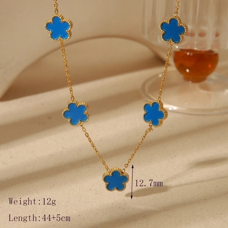 Sweet Minimalist Classic Style Pork Belly 304 Stainless Steel 18K Gold Plated Curb Chain Necklace In Bulk