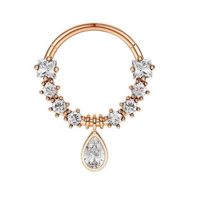 1 Piece Nose Rings & Studs Minimalist Classic Style Solid Color 304 Stainless Steel Inlay Nose Rings & Studs