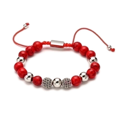 Retro Geometric Natural Stone Bracelets