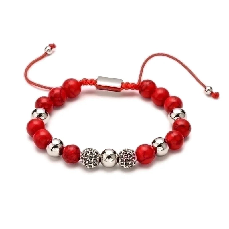 Retro Geometric Natural Stone Bracelets